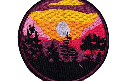 Outdoor Nature Camping Traveler Embroidered Patch Iron On Patches For Clothing Thermoadhesive Patches Hiking Patch For Backpack