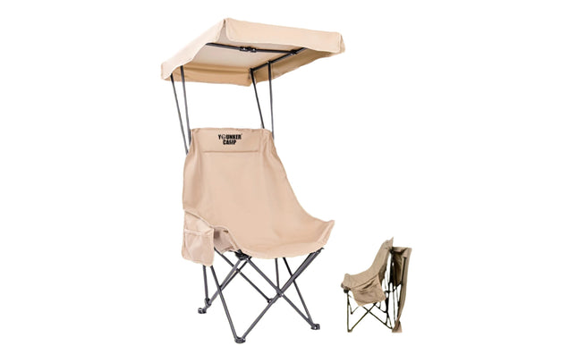 Foldable Camping Chair with Sunshade