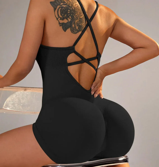 15 Color One Piece Jumpsuit Shorts Elasticity Bodysuit Yoga Sports Workout Gym Set Women Clothes Sportswear Fitness Overalls