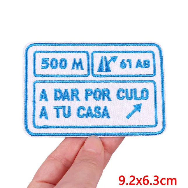 Outdoor Nature Camping Traveler Embroidered Patch Iron On Patches For Clothing Thermoadhesive Patches Hiking Patch For Backpack