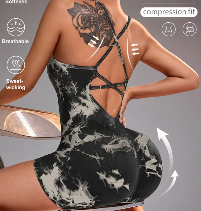 15 Color One Piece Jumpsuit Shorts Elasticity Bodysuit Yoga Sports Workout Gym Set Women Clothes Sportswear Fitness Overalls