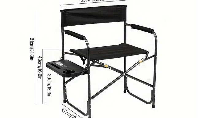 Outdoor Folding Chair with Side Table - Your Versatile Camping Companion