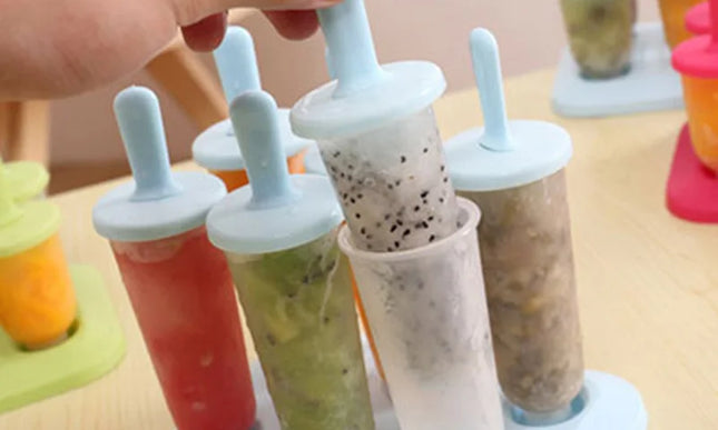 NNEOBA Ice Pop Molds Reusable Popsicle Cube Maker
