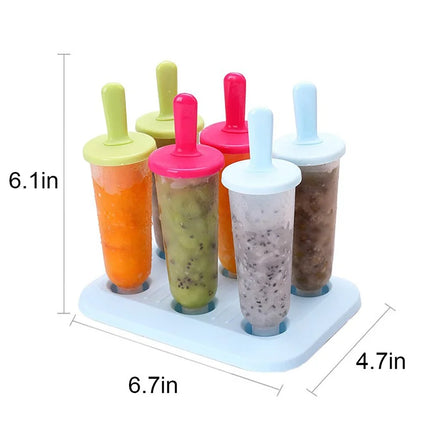 NNEOBA Ice Pop Molds Reusable Popsicle Cube Maker