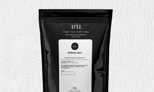 Orku Epsom Salt Magnesium Sulphate - Natural Bath Salts Skin Foot Body Care-2