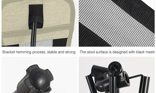 Outdoor Portable Folding Chair with Footrest