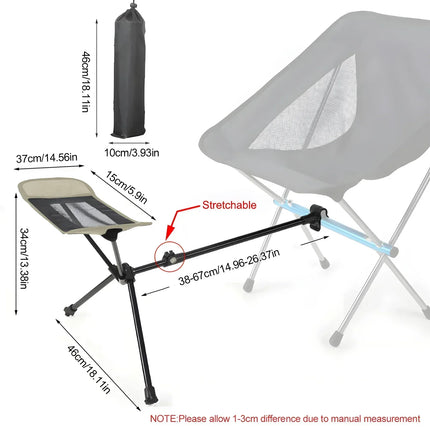 Outdoor Portable Folding Chair with Footrest