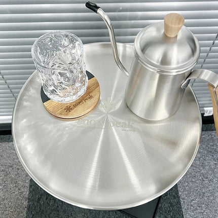 Outdoor Portable Folding Table with Shelf