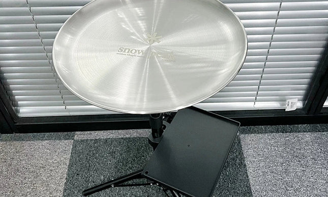 Outdoor Portable Folding Table with Shelf