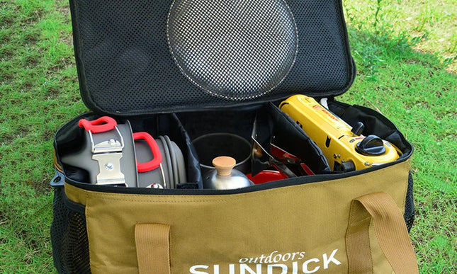 Outdoor Waterproof Picnic Bag Storage Organizer Khaki