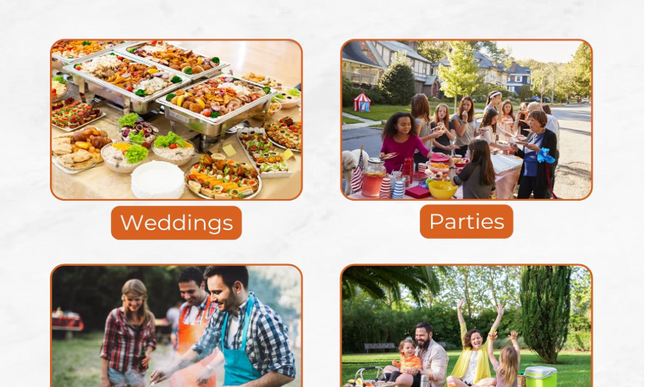 200 Disposable Leaf/Bamboo Plates and Cutlery Pack for a 25 People Eco Party