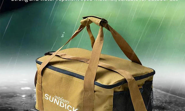 Outdoor Waterproof Picnic Bag Storage Organizer Khaki