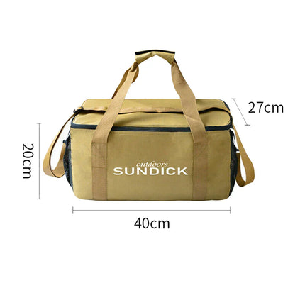 Outdoor Waterproof Picnic Bag Storage Organizer Khaki
