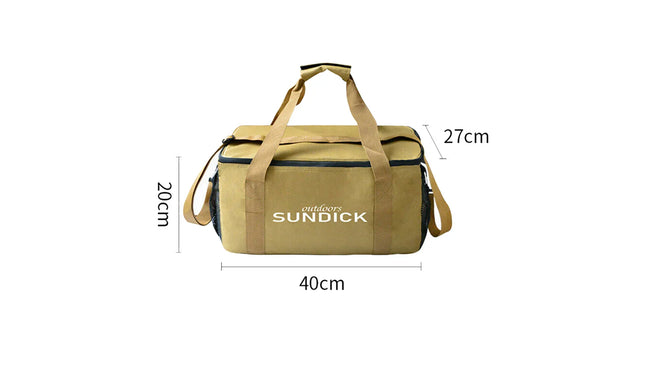 Outdoor Waterproof Picnic Bag Storage Organizer Khaki