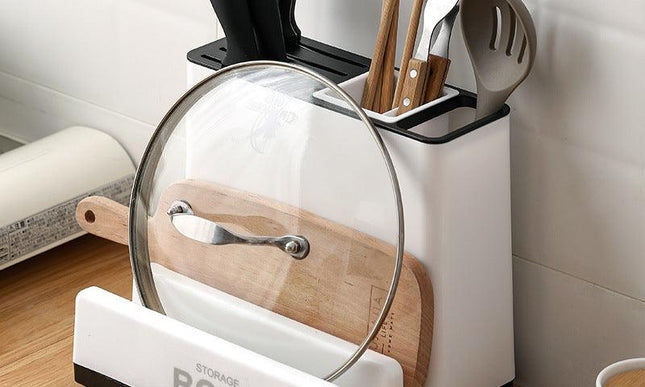 Space-Saving Kitchen Organizer for Tableware and Essentials