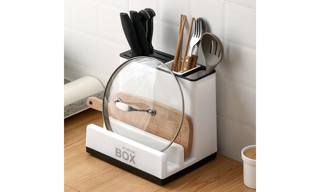 Space-Saving Kitchen Organizer for Tableware and Essentials