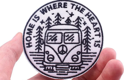 Outdoor Nature Camping Traveler Embroidered Patch Iron On Patches For Clothing Thermoadhesive Patches Hiking Patch For Backpack