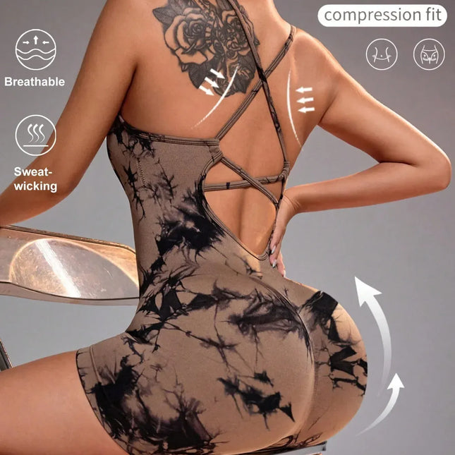 15 Color One Piece Jumpsuit Shorts Elasticity Bodysuit Yoga Sports Workout Gym Set Women Clothes Sportswear Fitness Overalls