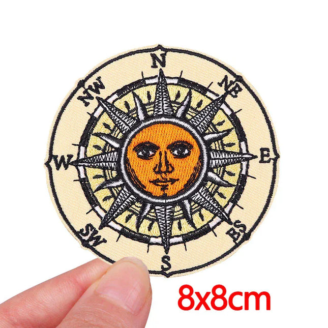 Outdoor Nature Camping Traveler Embroidered Patch Iron On Patches For Clothing Thermoadhesive Patches Hiking Patch For Backpack