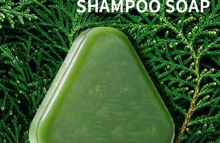 Usman Grass & Platycladus Shampoo Bar Hair Growth Natural Hair Loss Treat Strengthens Roots Control Oil Cleanses Scalp Soap 120g