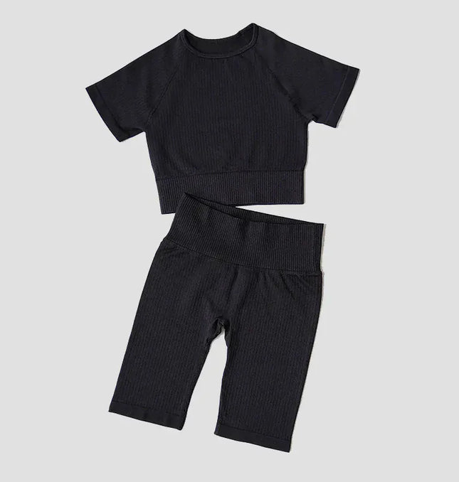 Yoga Set Seamless Women's Sportswear Workout Clothes Athletic Wear Gym Legging Fitness Bra Crop Top Long Sleeve Sports Suits