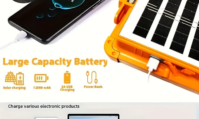 LED Solar Handheld Lamp for Outdoor Lighting