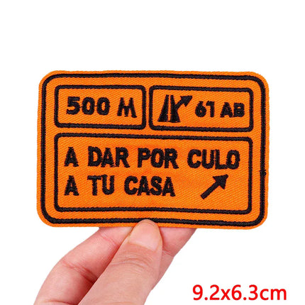 Outdoor Nature Camping Traveler Embroidered Patch Iron On Patches For Clothing Thermoadhesive Patches Hiking Patch For Backpack
