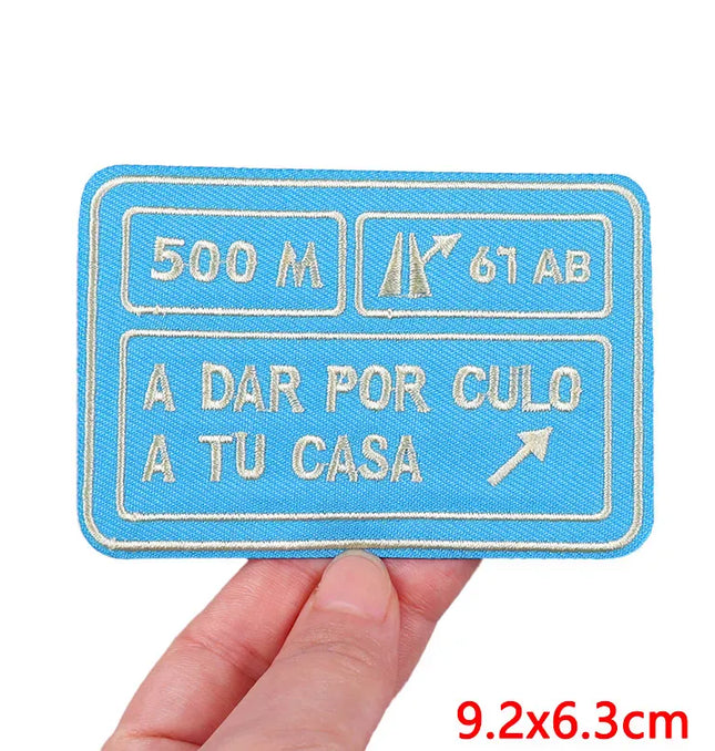 Outdoor Nature Camping Traveler Embroidered Patch Iron On Patches For Clothing Thermoadhesive Patches Hiking Patch For Backpack