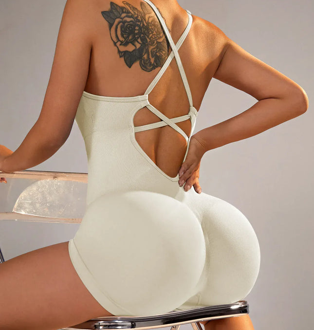 15 Color One Piece Jumpsuit Shorts Elasticity Bodysuit Yoga Sports Workout Gym Set Women Clothes Sportswear Fitness Overalls