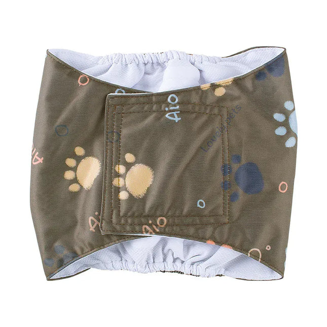 EcoWarra Washable Male Dog Diaper Pet Sanitary Panties Reusable Nappy Belly Band Wrap Diapers Leak Proof Pee Pant for Dogs