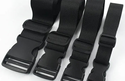 EcoWarra 1-5Sets 15-50mm Webbing Straps Plastic Buckles Clip Bag Side Quick Release Buckle Adjust Slider Hook Dog Collar Suit Accessories
