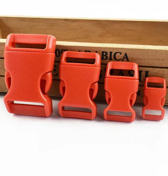 EcoWarra 10/20Pcs 10-25mm Colored Plastic Hook Bag Strap Fasteners Quick Release Buckle Webbing Belt Buckles Dog Coller Adjust Hasp Clasp