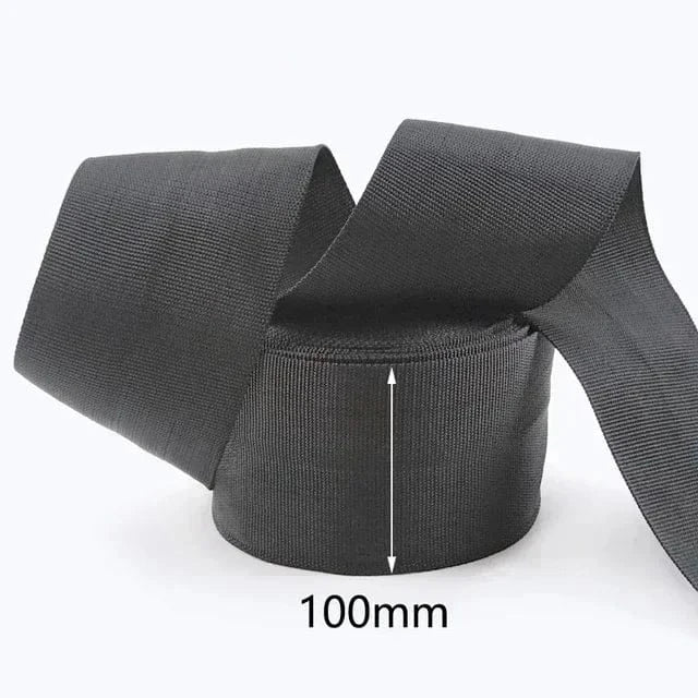 EcoWarra 100mm 8M Meetee 20mm-100mm Nylon Webbing Strap Backpack Bag Safety Ribbon Band Belt Dog Collar Binding Tape DIY Sewing Accessories