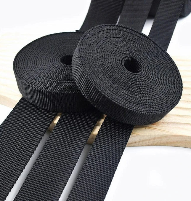 EcoWarra 10M 2mm Thick Nylon Webbing Tape 20/25/30/38/50mm Backpack Ribbon Strap Dog Collar Ribbons Luggage Bias Binding Band Sewing Belt