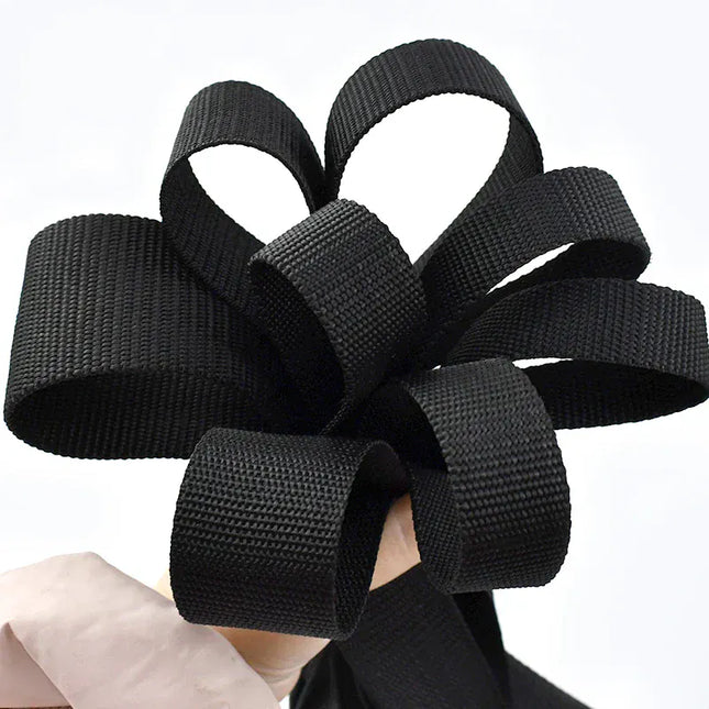 EcoWarra 10M 2mm Thick Nylon Webbing Tape 20/25/30/38/50mm Backpack Ribbon Strap Dog Collar Ribbons Luggage Bias Binding Band Sewing Belt