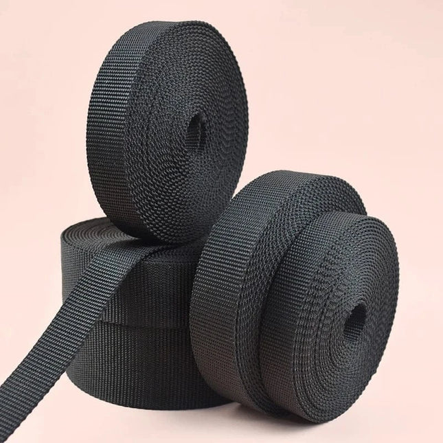 EcoWarra 10M 2mm Thick Nylon Webbing Tape 20/25/30/38/50mm Backpack Ribbon Strap Dog Collar Ribbons Luggage Bias Binding Band Sewing Belt