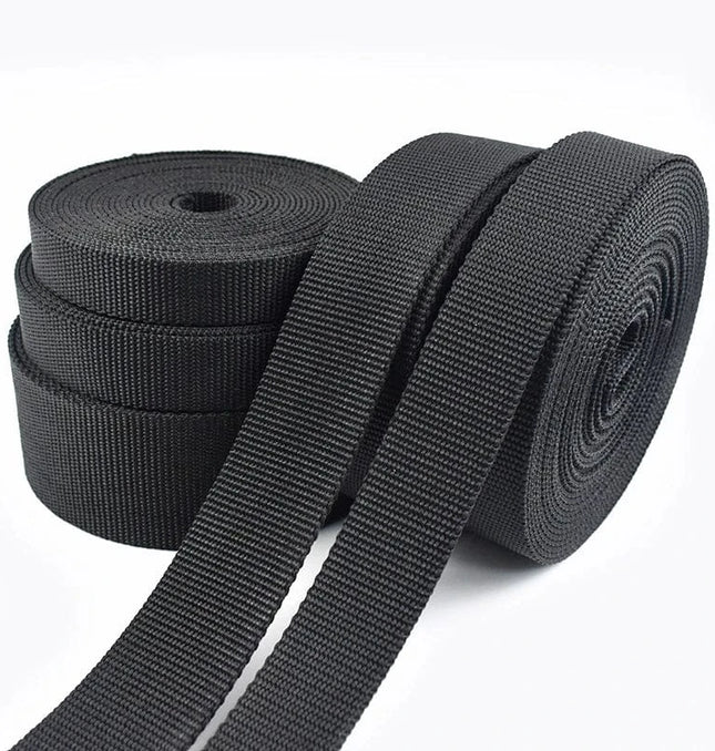 EcoWarra 10M 2mm Thick Nylon Webbing Tape 20/25/30/38/50mm Backpack Ribbon Strap Dog Collar Ribbons Luggage Bias Binding Band Sewing Belt