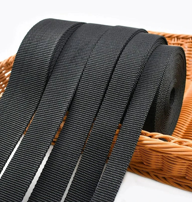 EcoWarra 10M 2mm Thick Nylon Webbing Tape 20/25/30/38/50mm Backpack Ribbon Strap Dog Collar Ribbons Luggage Bias Binding Band Sewing Belt