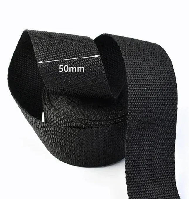 EcoWarra 10M 2mm Thick Nylon Webbing Tape 20/25/30/38/50mm Backpack Ribbon Strap Dog Collar Ribbons Luggage Bias Binding Band Sewing Belt
