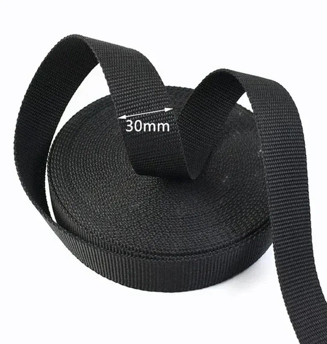 EcoWarra 10M 2mm Thick Nylon Webbing Tape 20/25/30/38/50mm Backpack Ribbon Strap Dog Collar Ribbons Luggage Bias Binding Band Sewing Belt