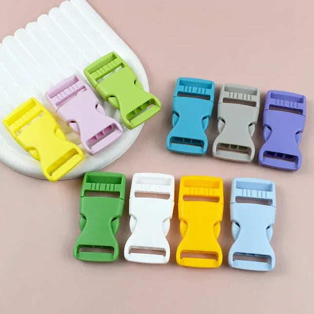 EcoWarra 10Pcs 10-38mm Dog Collar Plastic Buckles Safety Belt Release Buckle Clip Webbing Strap Closure Insert Clasp Backpack Fastener