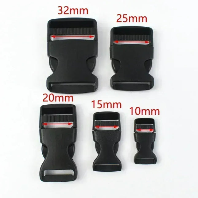 EcoWarra 10Pcs 10-38mm Dog Collar Plastic Buckles Safety Belt Release Buckle Clip Webbing Strap Closure Insert Clasp Backpack Fastener