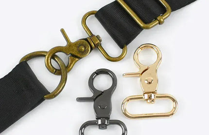 EcoWarra 10Pcs 10-50mm Metal Buckles for Bag Strap Dog Collar Swivel Lobster Clasp Webbing Trigger Snap Hooks DIY Handbag Accessories