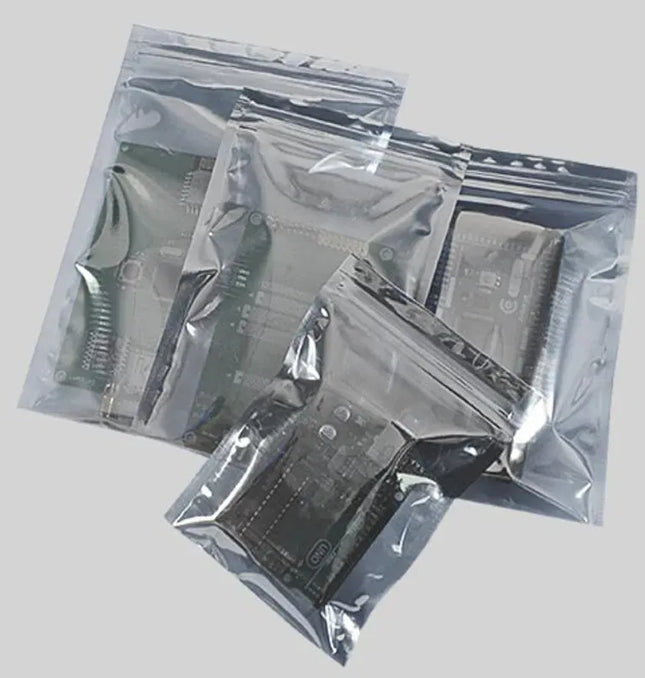 EcoWarra 10Pcs Resealable Antistatic bag, Anti Static Shielding Bag, Selfsealing zipper Bag for Electronic Products, Computer Accessories