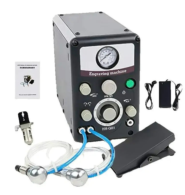 EcoWarra 110V PHYHOO Hand Engraving & Stone Setting Tools Graver Max G8 Quick Setup Pneumatic Engraver Machine Jewellery Making Equipments