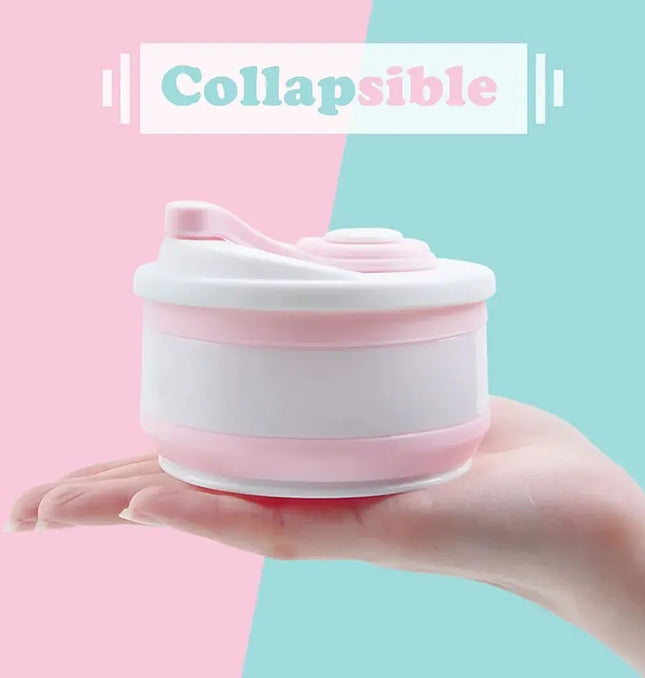 EcoWarra 12 Oz Reusable Silicone Collapsible Cups with Lid for Camping 350ml 500ml Portable Folding Coffee Cups for Travel