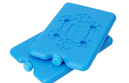 EcoWarra 16x11x1.5cm / 2pcs blue Reusable Cooler Ice Pack Heavy Duty Ice Chillers Ice Cooling Packs for Lunch Bag Tote Bags Coolers Safe Efficient