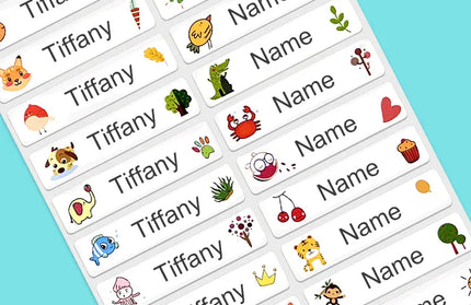 EcoWarra 180pcs Custom Name Stickers Personalized Waterproof Labels for Bottles,Cups,Kids Stationery-Unique Designs, Durable & Eco-Friendly Gift