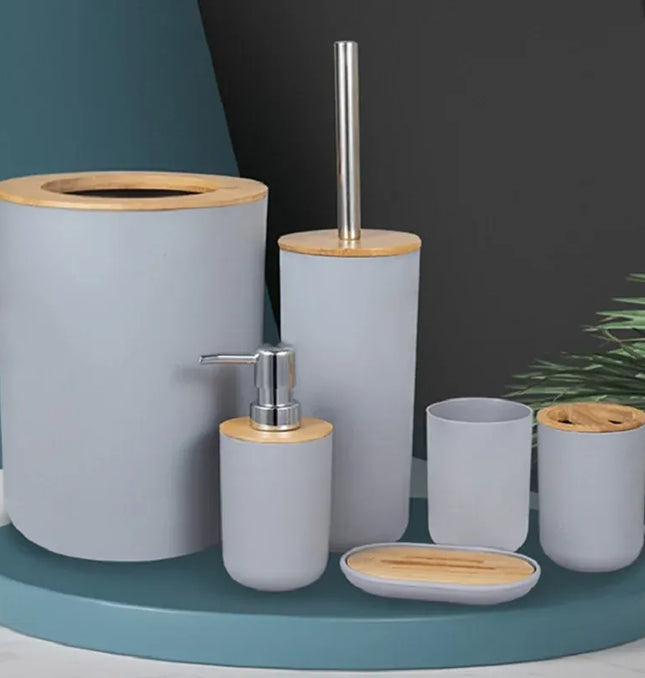 EcoWarra 1pc Bathroom Accessories Soap Dispenser Bottle Dish Washroom Garbage Can Toothbrush Holder Cup Suit Lotion Rack Toilet Brush