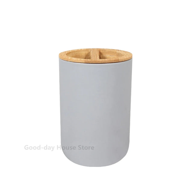 EcoWarra 1pc Bathroom Accessories Soap Dispenser Bottle Dish Washroom Garbage Can Toothbrush Holder Cup Suit Lotion Rack Toilet Brush